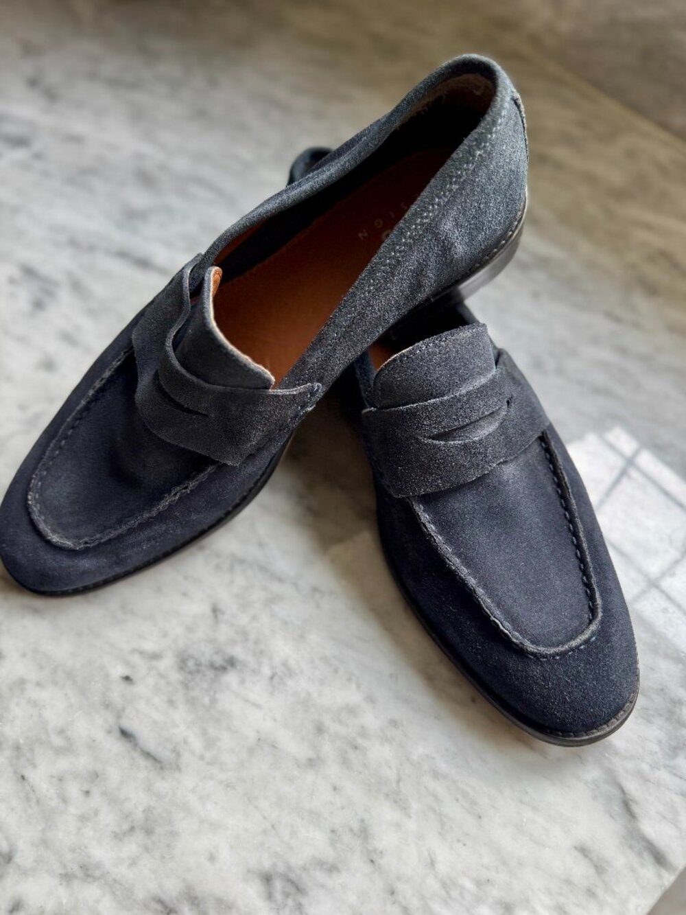 ASOS DESIGN Navy Suede Loafer